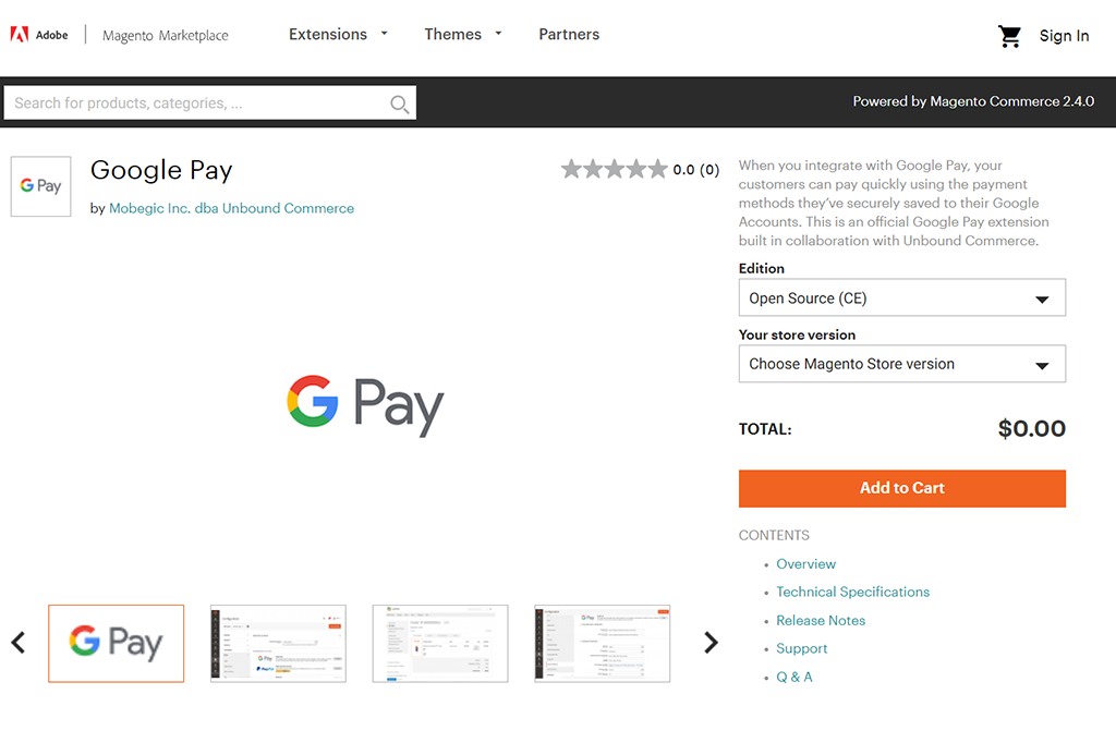 Google Pay Extension Magento Marketplace